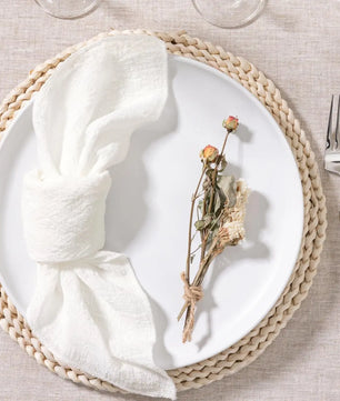 SoftHue Servilletas de algodón 32×32 cm · Set de 6 piezas reutilizables