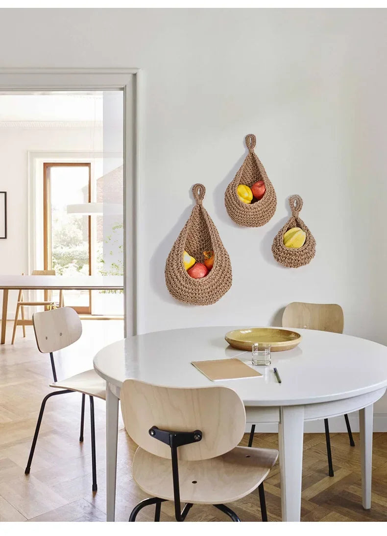 Canasto Colgante Oasis Drop · XL · Fibra Natural