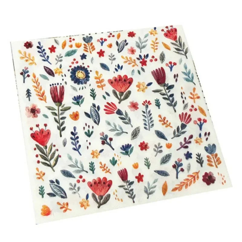 Servilletas Bloom & Brunch · 16,5 x 16,5 cm en papel premium