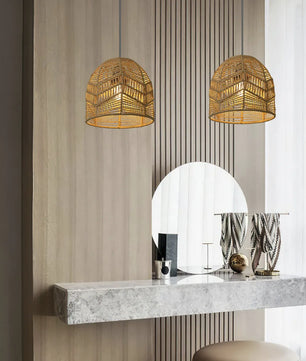 Lámpara colgante bambú