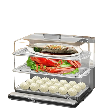 Vaporera Eléctrica de 3 Pisos