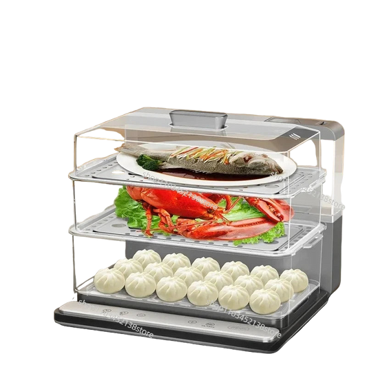 Vaporera Eléctrica de 3 Pisos