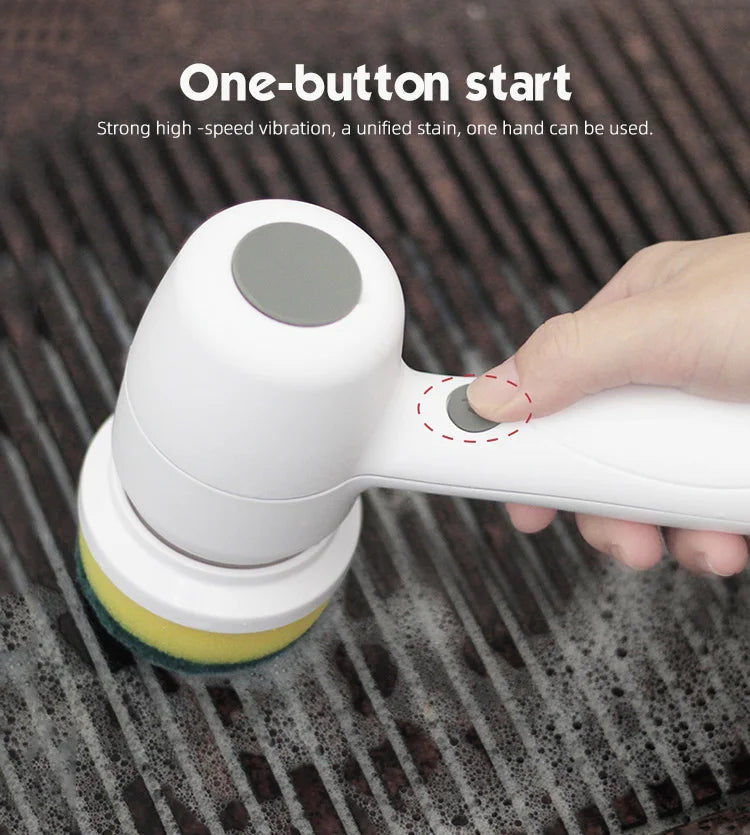 Limpiador de cepillo eléctrico multifuncional 3 en 1, cepillo de limpieza giratorio para fregadero de baño, cocina, ventana, Coche