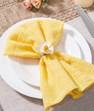 SoftHue Servilletas de algodón 32×32 cm · Set de 6 piezas reutilizables