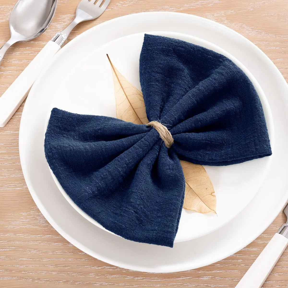 SoftHue Servilletas de algodón 32×32 cm · Set de 6 piezas reutilizables