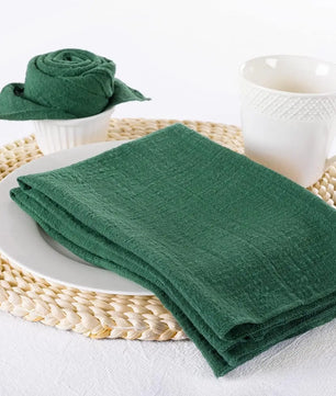 SoftHue Servilletas de algodón 32×32 cm · Set de 6 piezas reutilizables