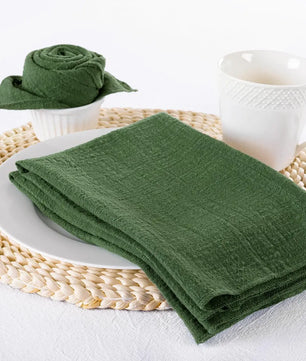 SoftHue Servilletas de algodón 32×32 cm · Set de 6 piezas reutilizables