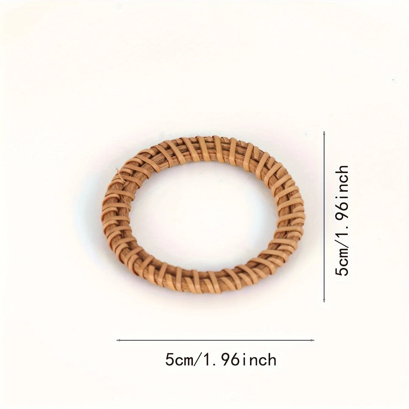 Anillo de servilleta transfronterizo, nueva hebilla de servilleta tejida de madera, anillo de servilleta de ratán creativo, mesa de restaurante de Hotel Amazon