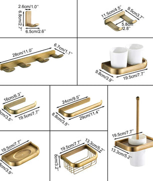 Set de baño Golden Heritage · Dorado Envejecido