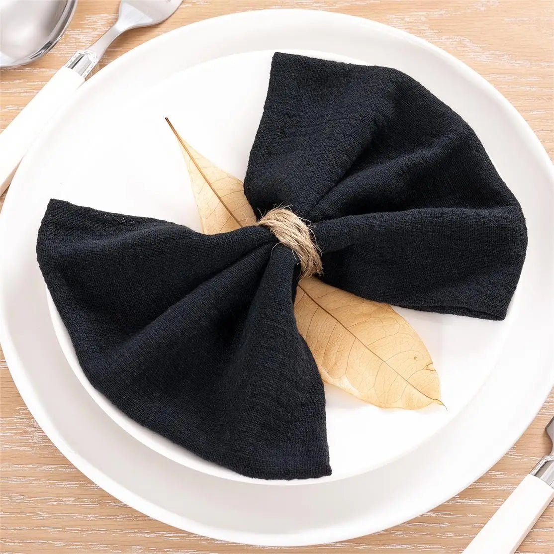 SoftHue Servilletas de algodón 32×32 cm · Set de 6 piezas reutilizables