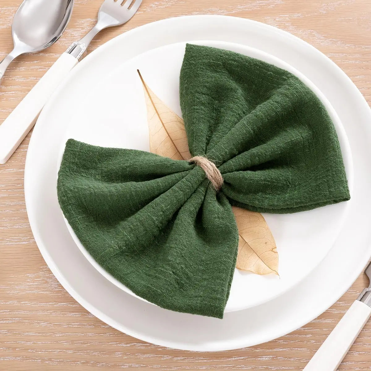 SoftHue Servilletas de algodón 32×32 cm · Set de 6 piezas reutilizables