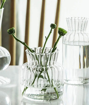 Florero de vidrio Crystal Reed · Transparente