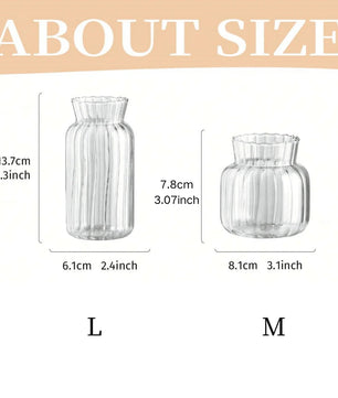 Florero de vidrio Crystal Reed · Transparente