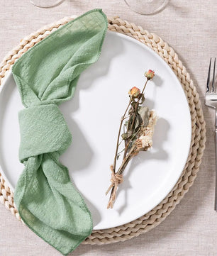 SoftHue Servilletas de algodón 32×32 cm · Set de 6 piezas reutilizables