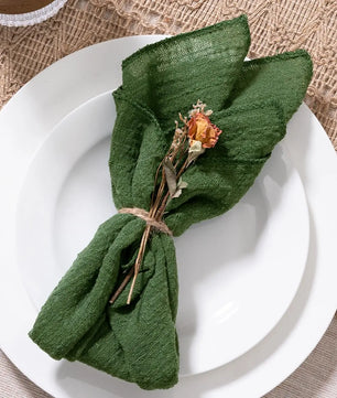 SoftHue Servilletas de algodón 32×32 cm · Set de 6 piezas reutilizables