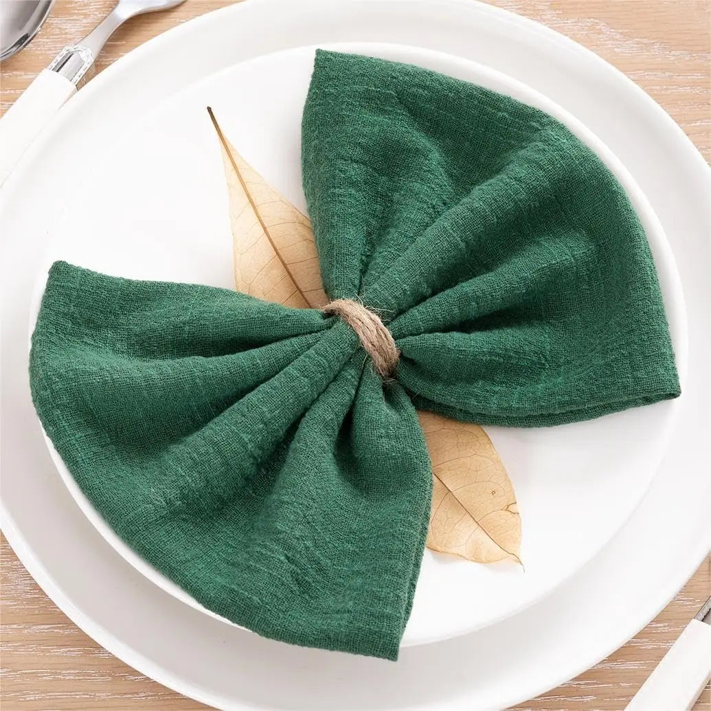 SoftHue Servilletas de algodón 32×32 cm · Set de 6 piezas reutilizables