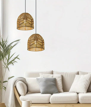 Lámpara colgante bambú
