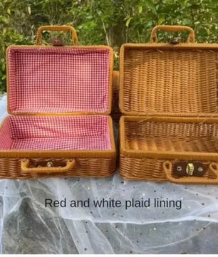 OakTrail Picnic · Maleta de ratán tejida